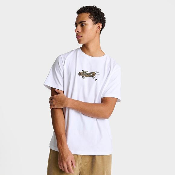 Converse All Star Men's T-Shirt 2XL Reg White Elevated Graphic Short‎ Sleeve - Picture 1 of 10